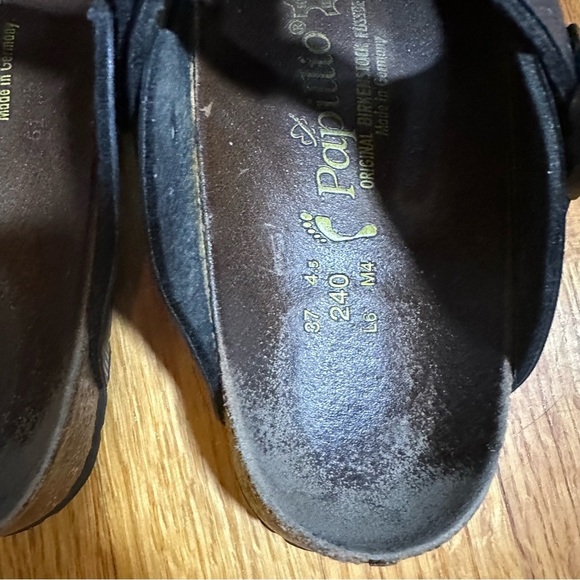 Birkenstock Womens Papillio Bern Clogs Metallic Gray Birko Flor Size 37 US L6 - Picture 7 of 15